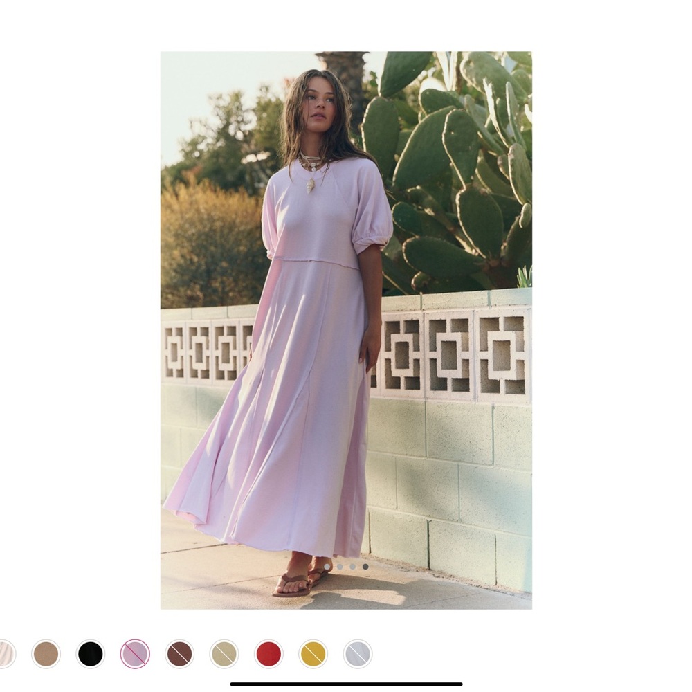 Free People Brentwood Maxi in Star Heart Maxi Dress